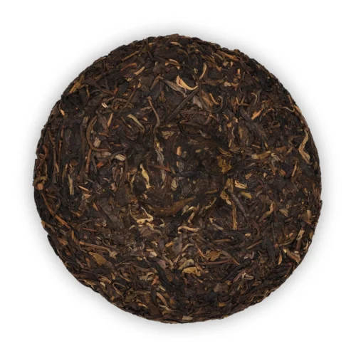 Tulin Wuliang Zhizun Xiyou Qiaomu 2023 Sheng Pu-erh 200 g – odwrotna strona ciastka