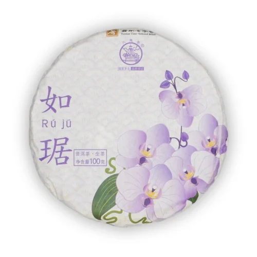 Bajiaoting Ru Ju 2021 Sheng Pu-erh 100 g – przód opakowania