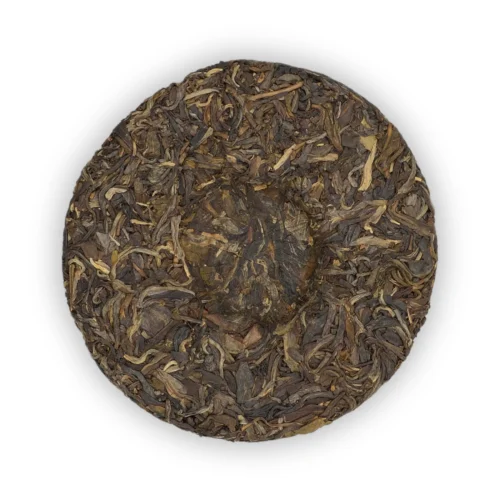 Bajiaoting Ru Ju 2021 Sheng Pu-erh 100 g – tył ciastka