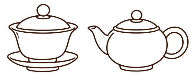 Gaiwan i mały czajniczek