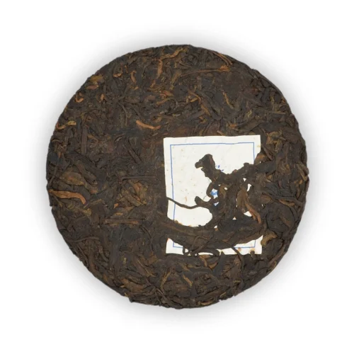 Shudaizi Chuyu 2018 Shu Pu-erh 100 g – przód ciastka