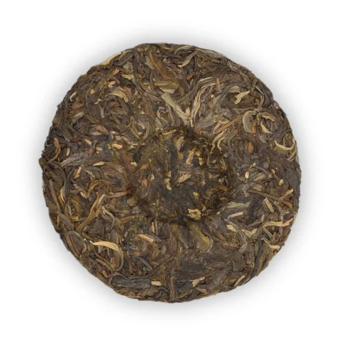 Bajiaoting Fu 2024 Sheng Pu-erh – tył ciastka