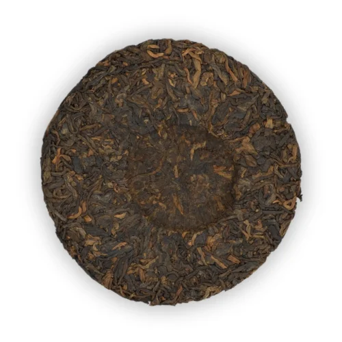 Bajiaoting Fu 2024 Shu Pu-erh – tył ciastka
